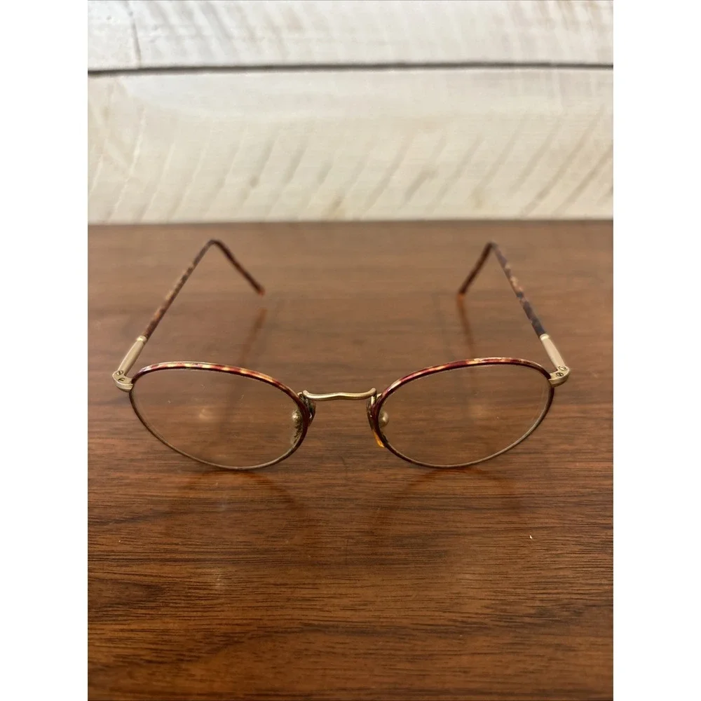 GIORGIO ARMANI EYEGLASSES 186-721 TORTOISE FINISH METAL Frames Italy 51-20-145